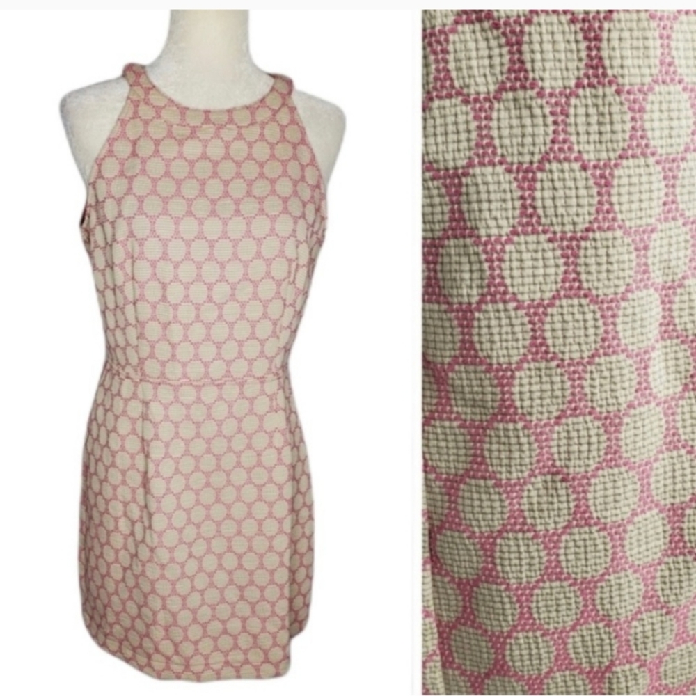 NWOT SKIES ARE BLUE  Pink Polkadot  Sheath Dress- Size M